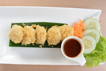 Fried tofu also know as Crispy Beancurd