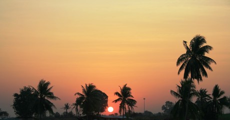 Fototapeta na wymiar tropical sunrise