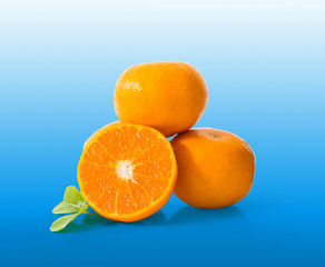 orange fruit isolated with clipping path