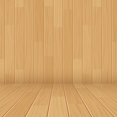 vector wooden texture empty room background