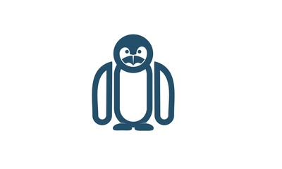 Vector penguin in cartoon style