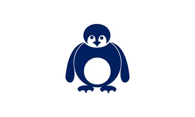 Vector penguin in cartoon style
