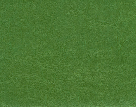 Green leather texture.