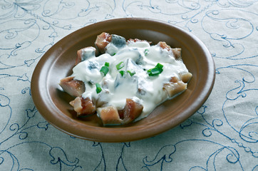 Estonian  herring in sour cream
