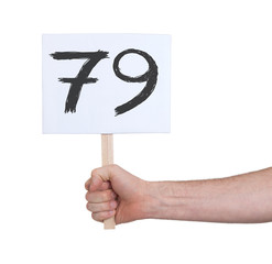 Sign with a number, 79