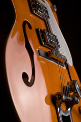 Fototapeta premium Pomarańczowa gitara elektryczna