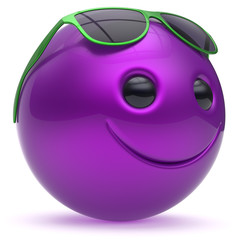 Smiley face cheerful head ball sphere emoticon cartoon smile