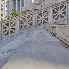 vintage marble stairs detail