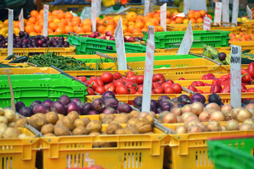 Wochenmarkt - Obst und Gemüse