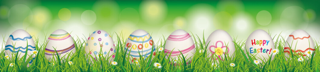 Natural Easter Eggs Spring Happy Easter Header
