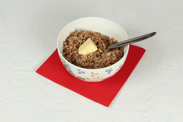 Buckwheat porridge with butter