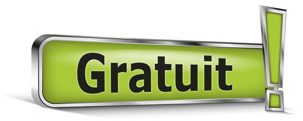 Gratuit sur panneau vert