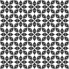 Seamless monochrome triangle pattern background