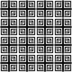 Seamless monochrome square pattern