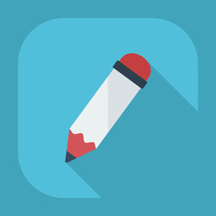 Flat modern design with shadow  Icon pen