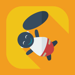 Flat modern design with shadow icons children