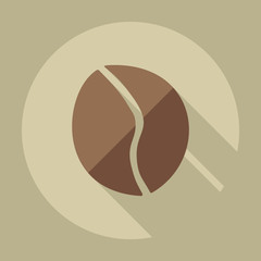 Flat modern design with shadow icon coffee