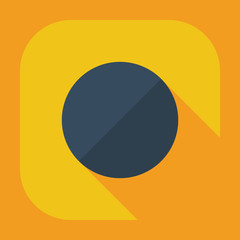 Flat modern design with shadow icon player