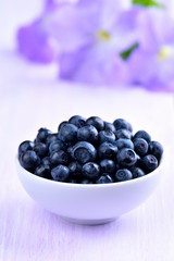 Fresh ripe blueberries
