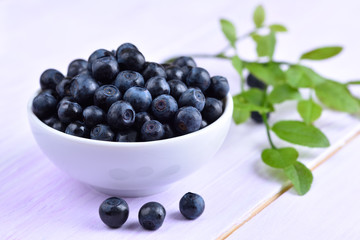 Blueberries in bowl