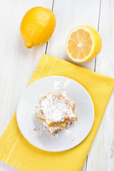 Lemon pie, top view