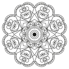 Round ethnic pattern