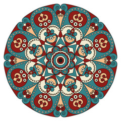 Round ethnic pattern