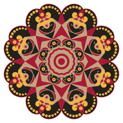 Round ethnic pattern