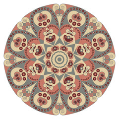 Round ethnic pattern