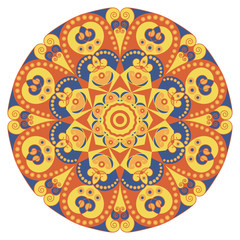 Round ethnic pattern
