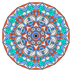 Round ethnic pattern