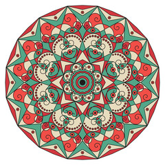 Round ethnic pattern