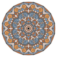 Round ethnic pattern