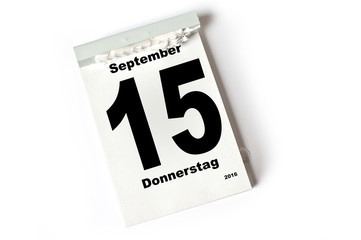 15. September 2016