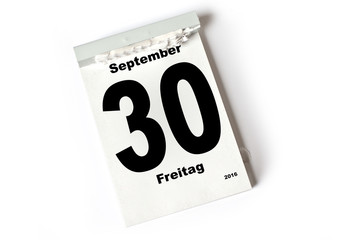 30. September 2016