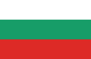 Naklejka premium Bulgarian flag.