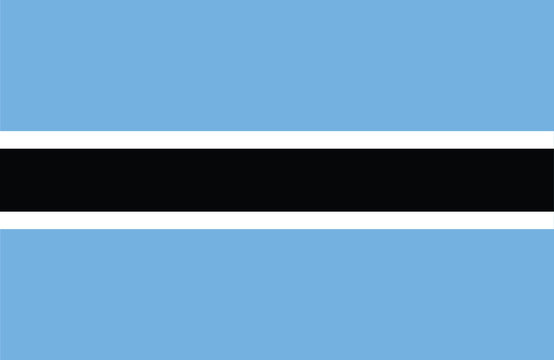 Botswana Flag.