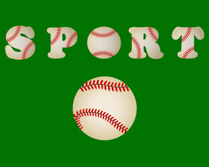 baseball ball written word sport