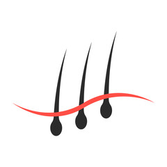 scalp care simple icon