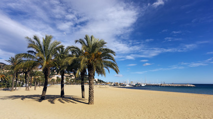 Plage et port du Lavandou