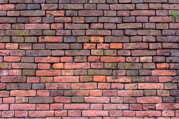 red-orange brick wall 6