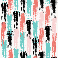 Vector seamless pattern. Made with ink. - 104475733