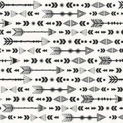 Fototapeta premium Tribal Style Arrows Seamless Pattern