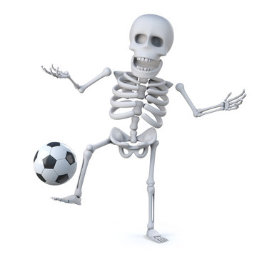 3d Skeleton is a keen football player