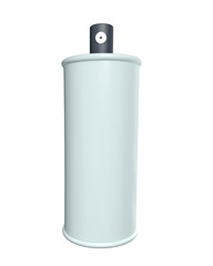 Aerosol spray with an open cap isolated © Alex M
