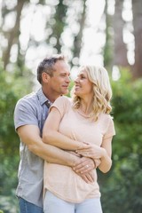 Fototapeta premium Cute couple hugging