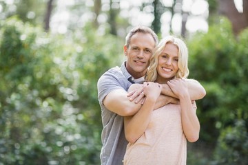 Cute couple hugging