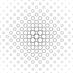 Seamless black white vector circle pattern