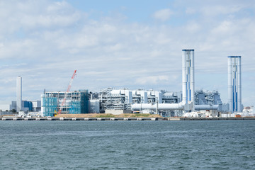 Obraz premium Seaside Industry factory