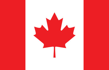 Naklejka premium Kanadyjska flaga.